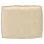 Cojín para Exterior Beige Algodón Mediano Fundas Removibles by , Cushions for chairs and sofas - Ref: Foro24-42001461, Price:...