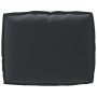 Cojín de Exterior Negro Poliéster Medio Cojín de Silla by , Cushions for chairs and sofas - Ref: Foro24-42001462, Price: 23,1...