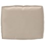 Cojín Exterior Taupe Poliéster 50 x 40 x 12 cm Cojín de Sofá by , Cushions for chairs and sofas - Ref: Foro24-42001463, Price...