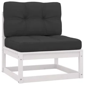 Central garden sofas and cushions 2 pcs anthracite pine wood by vidaXL, Modular outdoor sofas - Ref: Foro24-805736, Price: 17...