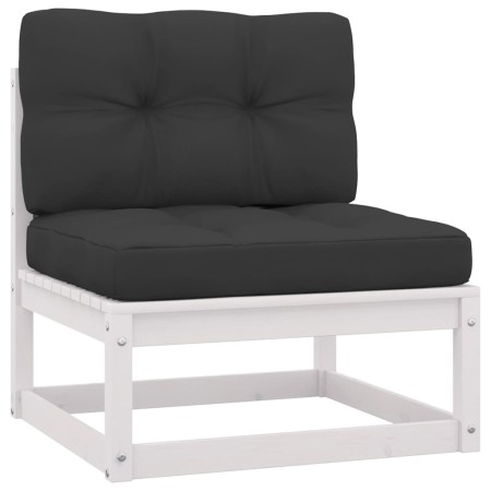 Central garden sofas and cushions 2 pcs anthracite pine wood by vidaXL, Modular outdoor sofas - Ref: Foro24-805736, Price: 19...
