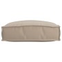 Cojín de exterior vitaXL Taupe Poliéster Estándar Duradero by , Cushions for chairs and sofas - Ref: Foro24-42001473, Price: ...