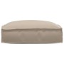 Cojín de exterior vitaXL Taupe Poliéster Estándar Duradero by , Cushions for chairs and sofas - Ref: Foro24-42001473, Price: ...