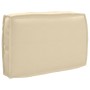 Cojín Exterior Beige Algodón Mediano Fundas Removibles by , Cushions for chairs and sofas - Ref: Foro24-42001481, Price: 28,0...