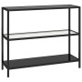 Transparent and black tempered glass shelf 100x36x90 cm by vidaXL, Bookcases and shelves - Ref: Foro24-331630, Price: 107,30 ...