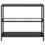 Transparent and black tempered glass shelf 100x36x90 cm by vidaXL, Bookcases and shelves - Ref: Foro24-331630, Price: 107,30 ...