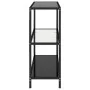 Transparent and black tempered glass shelf 100x36x90 cm by vidaXL, Bookcases and shelves - Ref: Foro24-331630, Price: 105,37 ...