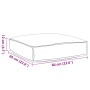Cojín de Pallet para Asiento Crema 60 x 60 x 12 cm Tejido Oxford by , Cushions for chairs and sofas - Ref: Foro24-42001490, P...