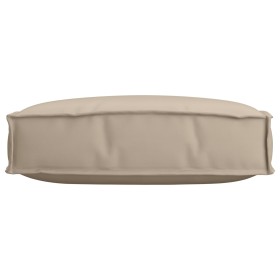 Cojín de Palet para asiento Taupe 60x60x12 cm de tela Oxford