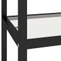 Transparent and black tempered glass shelf 100x36x90 cm by vidaXL, Bookcases and shelves - Ref: Foro24-331630, Price: 105,37 ...