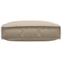 Cojín de Palet para asiento Taupe 60x60x12 cm de tela Oxford