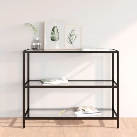 Tempered glass transparent shelf 100x36x90 cm by vidaXL, Bookcases and shelves - Ref: Foro24-331629, Price: 95,42 €, Discount: %