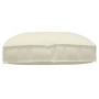 Cojín de Pallet para Asiento Crema 80x80x12 cm Tejido Oxford by , Cushions for chairs and sofas - Ref: Foro24-42001510, Price...