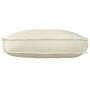 Cojines Crema Algodón 70 x 12 x 40 cm Cojín Rectangular von , Kissen für Stühle und Sofas - Ref: Foro24-42001520, Preis: 33,6...