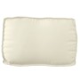 Cojines Crema Algodón 70 x 12 x 40 cm Cojín Rectangular von , Kissen für Stühle und Sofas - Ref: Foro24-42001520, Preis: 33,6...