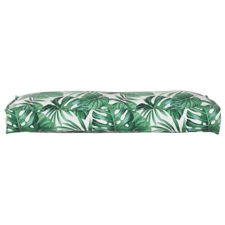 Cojín de palet para respaldo patrón de hojas 120x40x12 cm Tela Oxford de , Cojines para sillas y sofás - Ref: Foro24-42001546...
