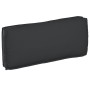 Cojín Exterior Negro Poliéster 120 x 12 x 50 cm Cojín