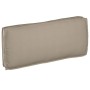Cojín de Paleta para Asiento/Respaldo Taupe 120x50x12 cm Tejido Oxford by , Cushions for chairs and sofas - Ref: Foro24-42001...