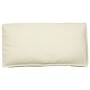 Cojín de Palets para Asiento/Respaldo Crema 120x60x12 cm Tela