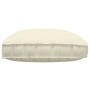 Cojín Exterior Crema Poliéster 120 x 12 x 80 cm by , Cushions for chairs and sofas - Ref: Foro24-42001570, Price: 51,20 €, Di...