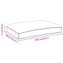 Cojín de Exterior Borgoña Poliéster 120 x 12 x 80 cm by , Cushions for chairs and sofas - Ref: Foro24-42001574, Price: 60,12 ...