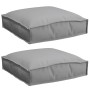 Cojines de Palet para asiento 2 pcs Gris 40x40x8 cm Tejido Oxford von , Kissen für Stühle und Sofas - Ref: Foro24-42001579, P...