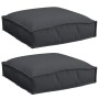Cojines de Pallet para Asiento 2 pcs Negro 40x40x8 cm Tela Oxford by , Cushions for chairs and sofas - Ref: Foro24-42001582, ...