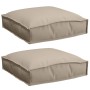 Cojines de Palet para Asiento 2 pcs Taupe 40x40x8 cm Tela Oxford by , Cushions for chairs and sofas - Ref: Foro24-42001583, P...