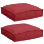 Cojines de Palets para Asiento 2 pcs Vino Rojo 40x40x8 cm Tela Oxford von , Kissen für Stühle und Sofas - Ref: Foro24-4200158...