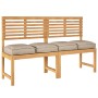 Cojín de Exterior Set de 4 Taupe Tela de Poliéster 40 x 40 x 8 cm by , Cushions for chairs and sofas - Ref: Foro24-42001593, ...