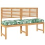 Cojines de Palets para Asiento 4 pcs Patrón de Hoja 40x40x8 cm Tela Oxford by , Cushions for chairs and sofas - Ref: Foro24-4...