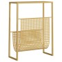 Revistero de acero dorado 35x15x45 cm de vidaXL, Revisteros - Ref: Foro24-331669, Precio: 49,88 €, Descuento: %