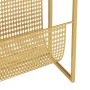 Revistero de acero dorado 35x15x45 cm de vidaXL, Revisteros - Ref: Foro24-331669, Precio: 49,88 €, Descuento: %