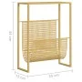 Golden steel magazine rack 35x15x45 cm by vidaXL, Magazine racks - Ref: Foro24-331669, Price: 48,94 €, Discount: %