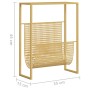 Revistero de acero dorado 35x15x45 cm de vidaXL, Revisteros - Ref: Foro24-331669, Precio: 49,88 €, Descuento: %