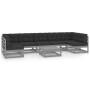 8-piece garden furniture set with gray pine wood cushions by vidaXL, Garden sets - Ref: Foro24-3077191, Price: 723,97 €, Disc...