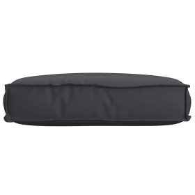 Cojín de Paleta para Silla Negro 60x40x8 cm Tela Oxford