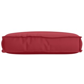 Cojín de Palets para Asiento Rojo Vino 60x40x8 cm
