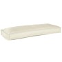 Cojín de Palet para Banco Crema 100x40x8 cm Tejido Oxford by , Cushions for chairs and sofas - Ref: Foro24-42001620, Price: 3...