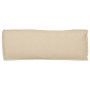 Cojín de Palet para Banco Beige 110x40x8 cm Tejido Oxford by , Cushions for chairs and sofas - Ref: Foro24-42001631, Price: 3...