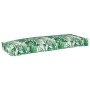 Cojín de Palet para Banco Patrón de Hojas 110x40x8 cm Tela Oxford by , Cushions for chairs and sofas - Ref: Foro24-42001636, ...