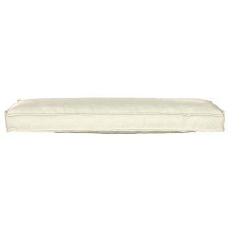 Cojín de Palet para Banco Crema 120x40x8 cm Tejido Oxford by , Cushions for chairs and sofas - Ref: Foro24-42001640, Price: 3...