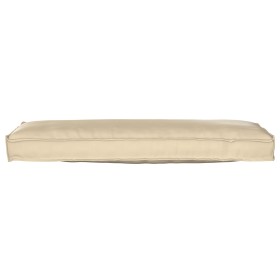 Cojín de Palet para Banco Beige 120x40x8 cm Tela Oxford by , Cushions for chairs and sofas - Ref: Foro24-42001641, Price: 38,...
