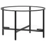 Black and transparent tempered glass coffee table, 70 cm by vidaXL, Side tables - Ref: Foro24-331617, Price: 98,26 €, Discoun...