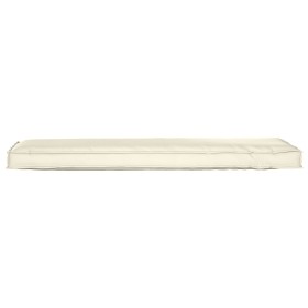 Cojín de Pallet para Banco Crema 140x40x8 cm Tela Oxford