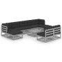 10-piece garden furniture set with gray pine wood cushions by vidaXL, Garden sets - Ref: Foro24-3077141, Price: 812,67 €, Dis...