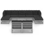 10-piece garden furniture set with gray pine wood cushions by vidaXL, Garden sets - Ref: Foro24-3077141, Price: 812,67 €, Dis...