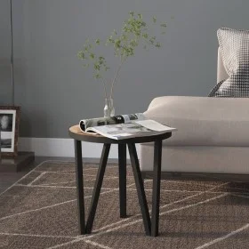 Black and yellow MDF coffee table Ø35 cm by vidaXL, Side tables - Ref: Foro24-331665, Price: 31,52 €, Discount: %