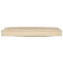 Cojín de Patio Beige Poliéster Grande Cojín de Sofá Rectangular von , Kissen für Stühle und Sofas - Ref: Foro24-42001701, Pre...