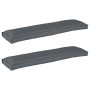 Cojín Exterior Antracita Poliéster Regular Duradero by , Cushions for chairs and sofas - Ref: Foro24-42001708, Price: 72,01 €...